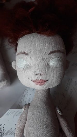 Текстильные куклы фото. Рисуем лицо